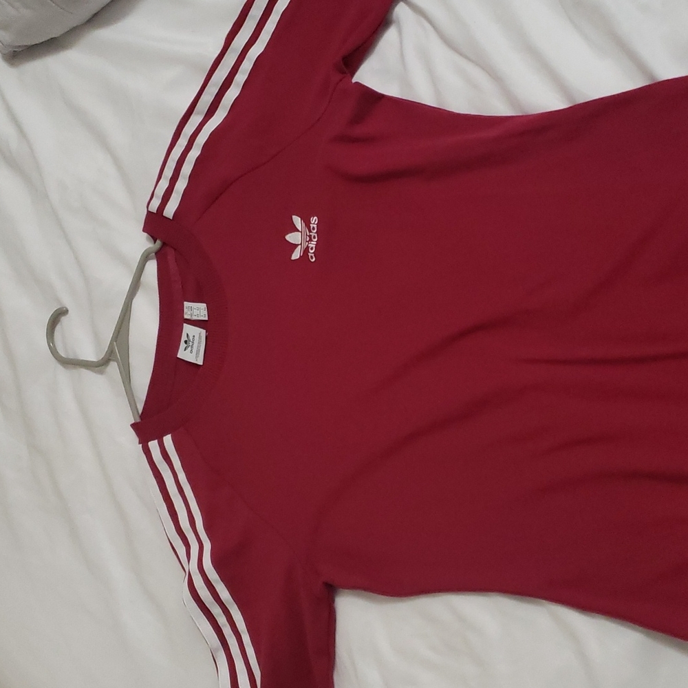 Adidas Shirt Dress size M. Burgundy.